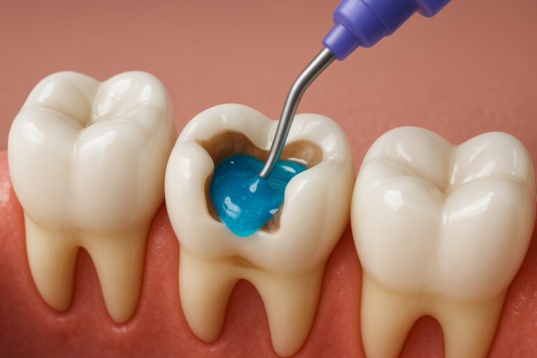 علاج الحشو المركب للأسنان في Mint Dental Care