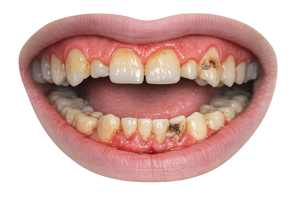 Gum depigmentation result at Mint Dental Care in Dubai