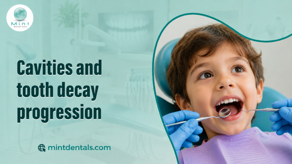 Cavities and tooth decay progression