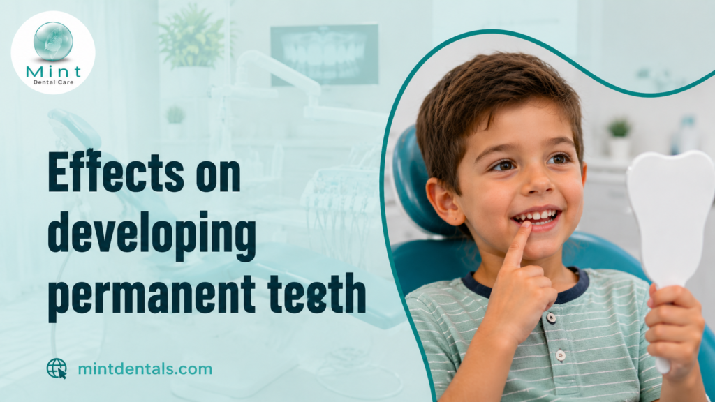 Effects on developing permanent teeth