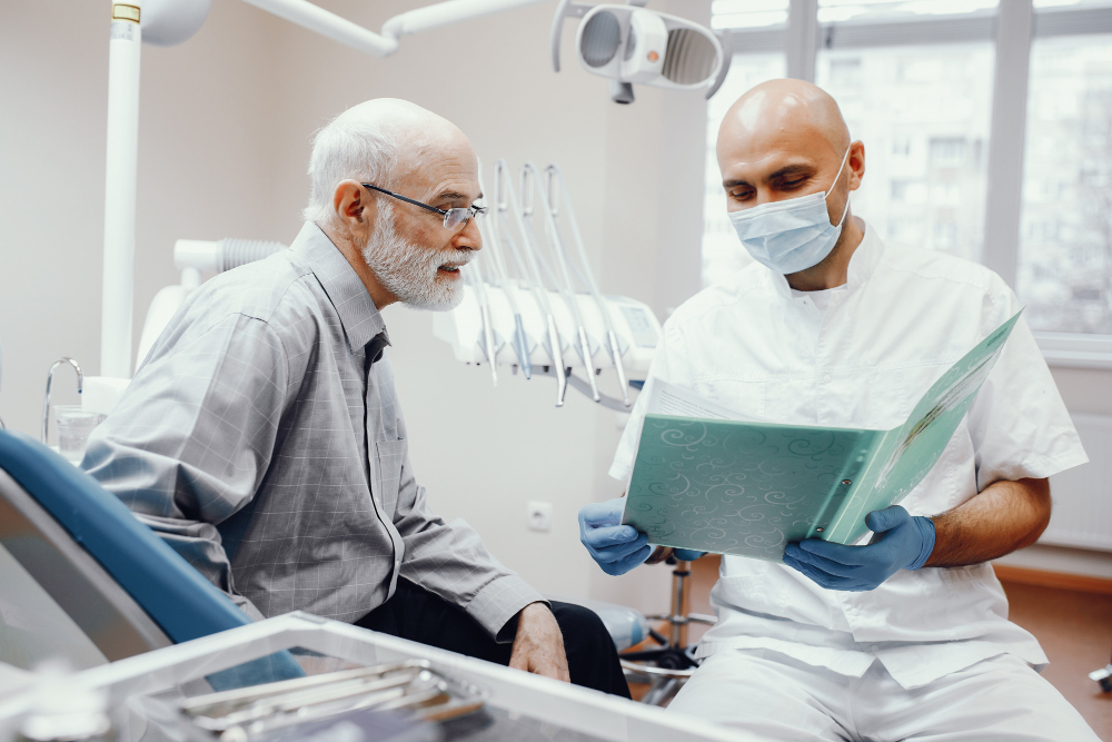 Healthy smile after same day dental implants